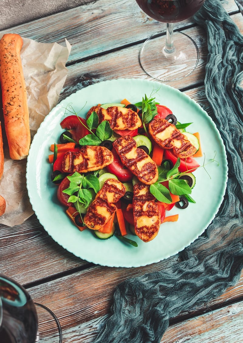 Grilled Halloumi Skewers